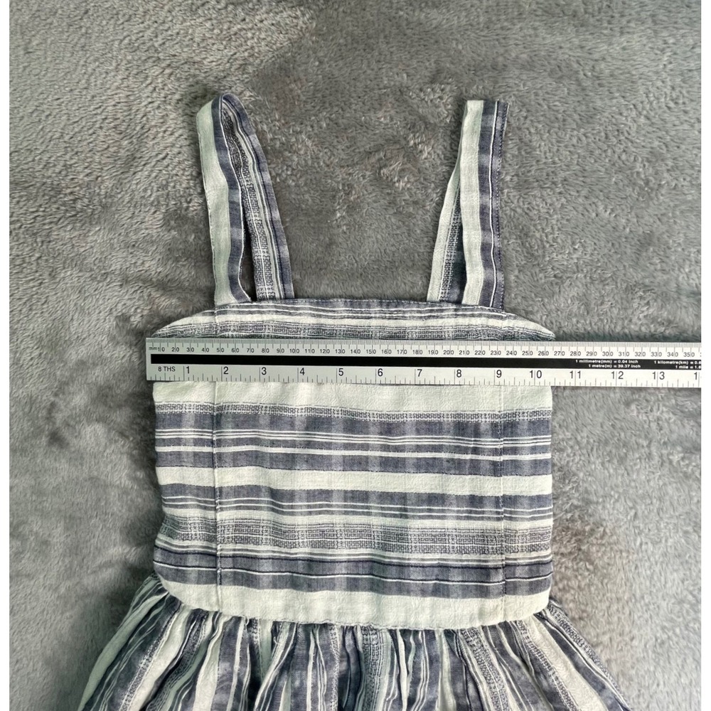 Guess‎ Kids Dress Girls M 10-12 Gray White Plaid Smocked Cargo Sundress - Picture 12 of 12